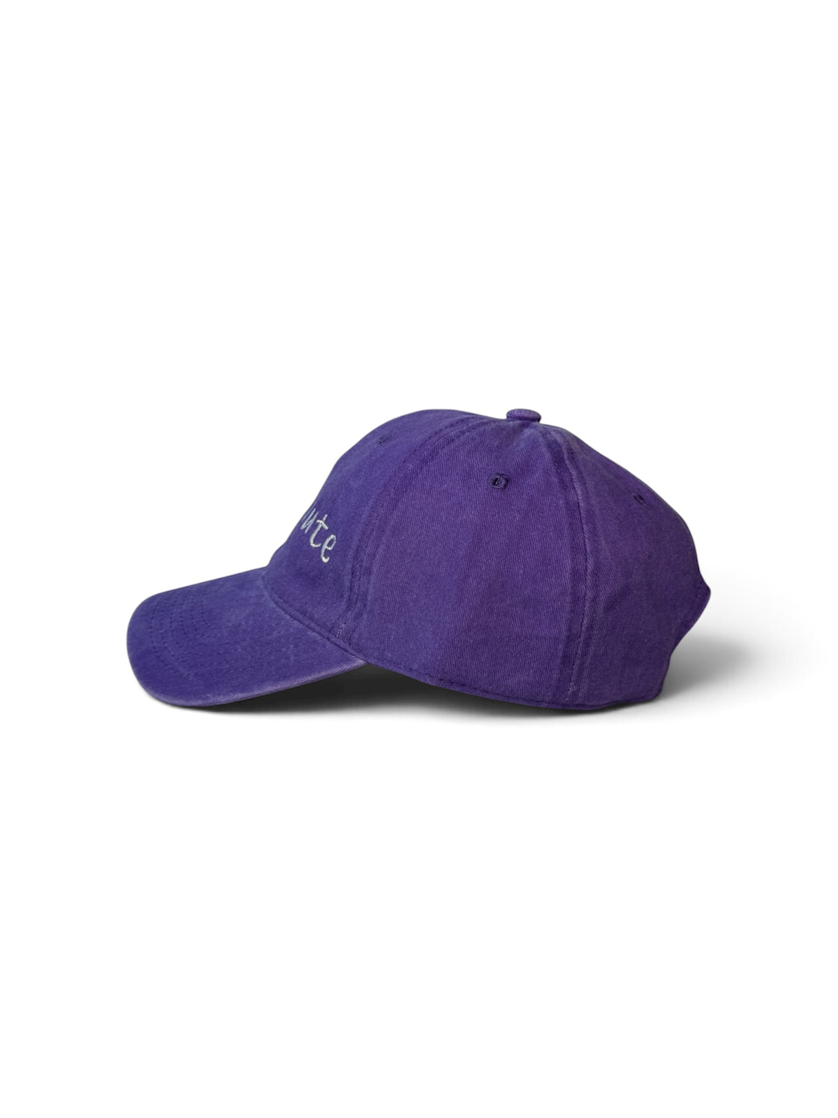 illegally cute Washed Cotton Cap — Purple and Grey — photo 7
