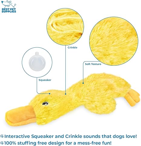 Best Pet Supplies Interactive Squeaky Dog Chew Toy, Ideal Dog Toys for Chewers,