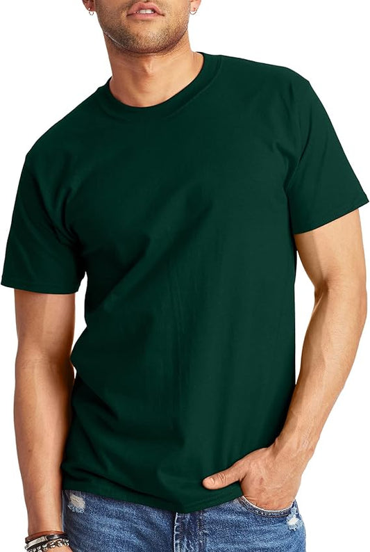 Hanes Men's Beefy-t T-Shirt, Heavyweight Cotton Tee, 1 Or 2 Pack, Big & Tall