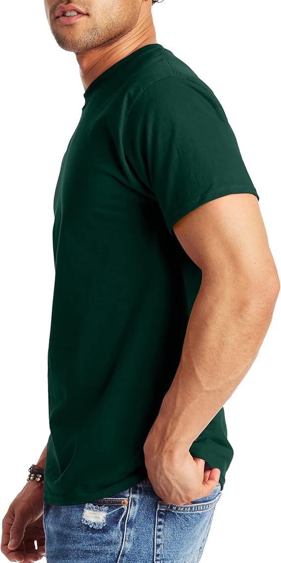 Hanes Men's Beefy-t T-Shirt, Heavyweight Cotton Tee, 1 Or 2 Pack, Big & Tall