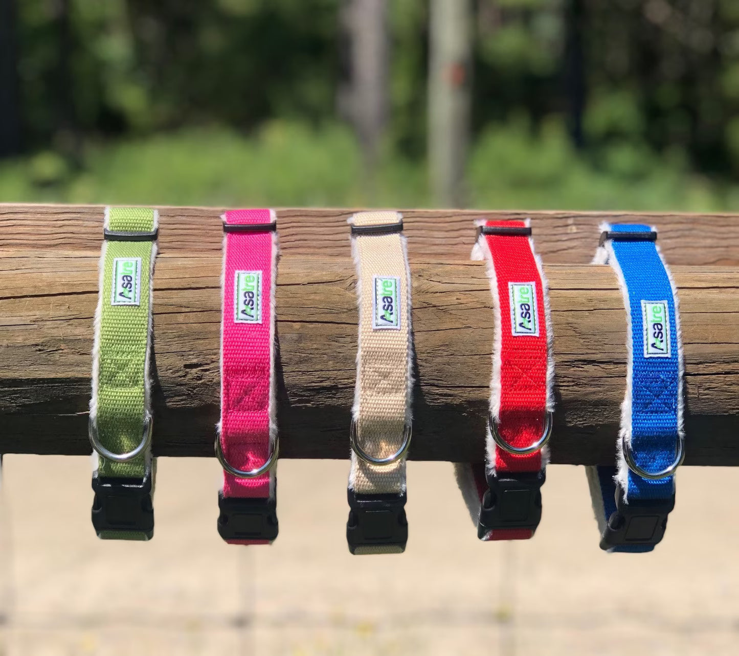 Linen Dog Collar: Eco-friendly pet collar with fleece lining