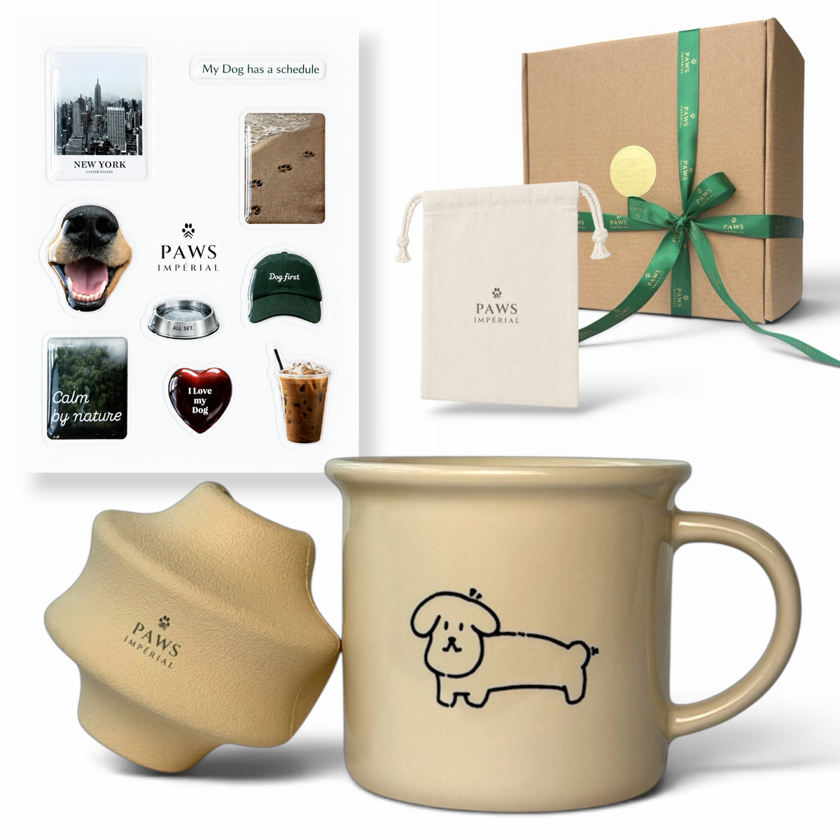 Cream Adventure Box by Paws Impérial — what is inside the gift box