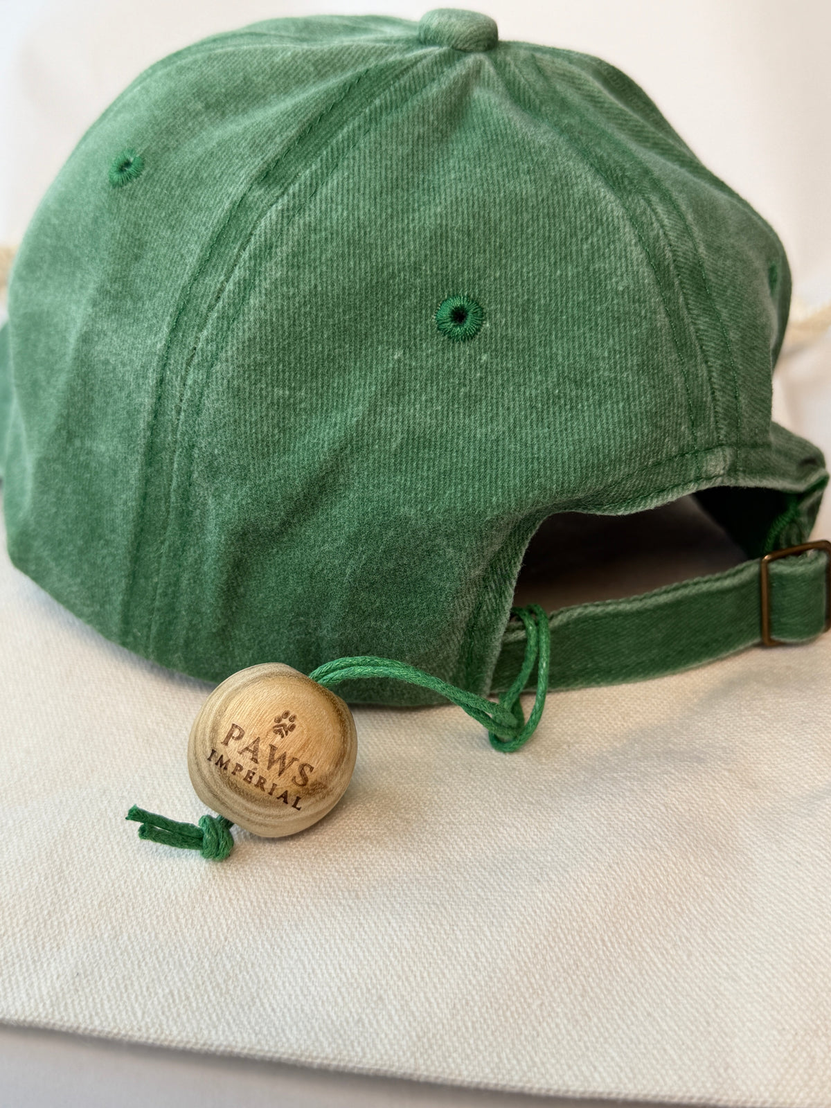 100% dopamine Washed Cotton Cap — Green and Purple — photo 3