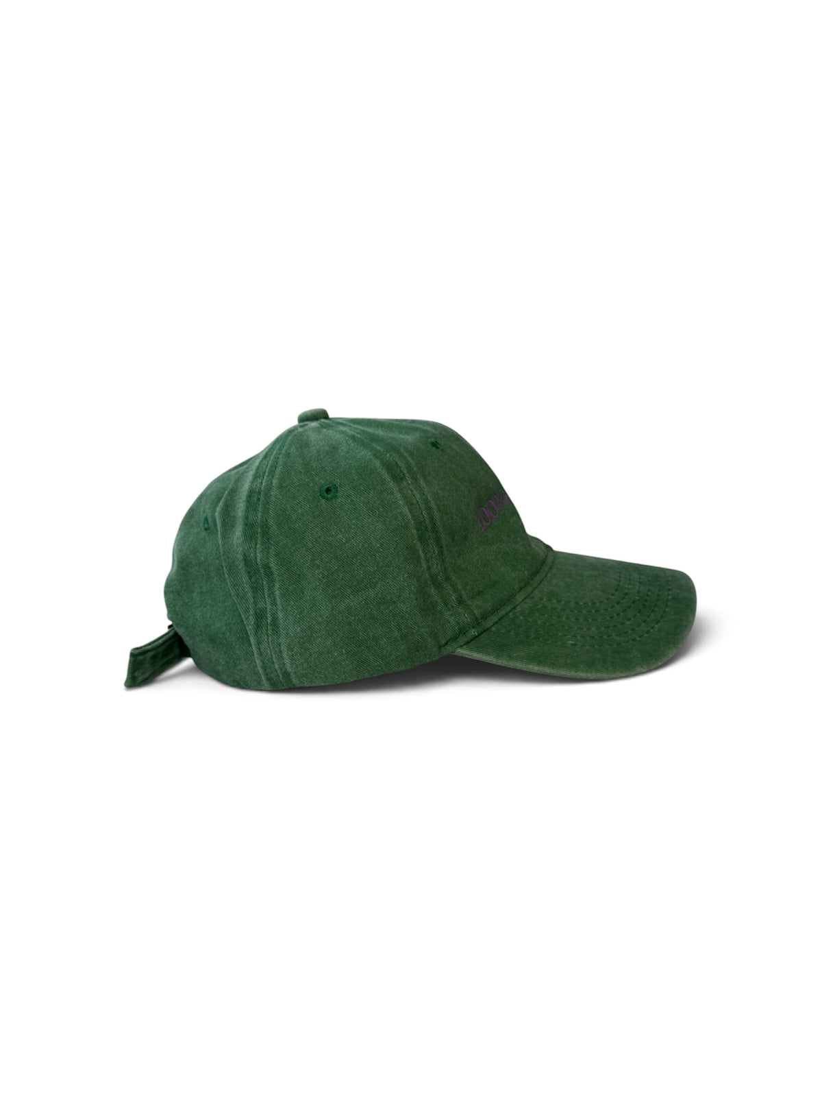 100% dopamine Washed Cotton Cap — Green and Purple — photo 5