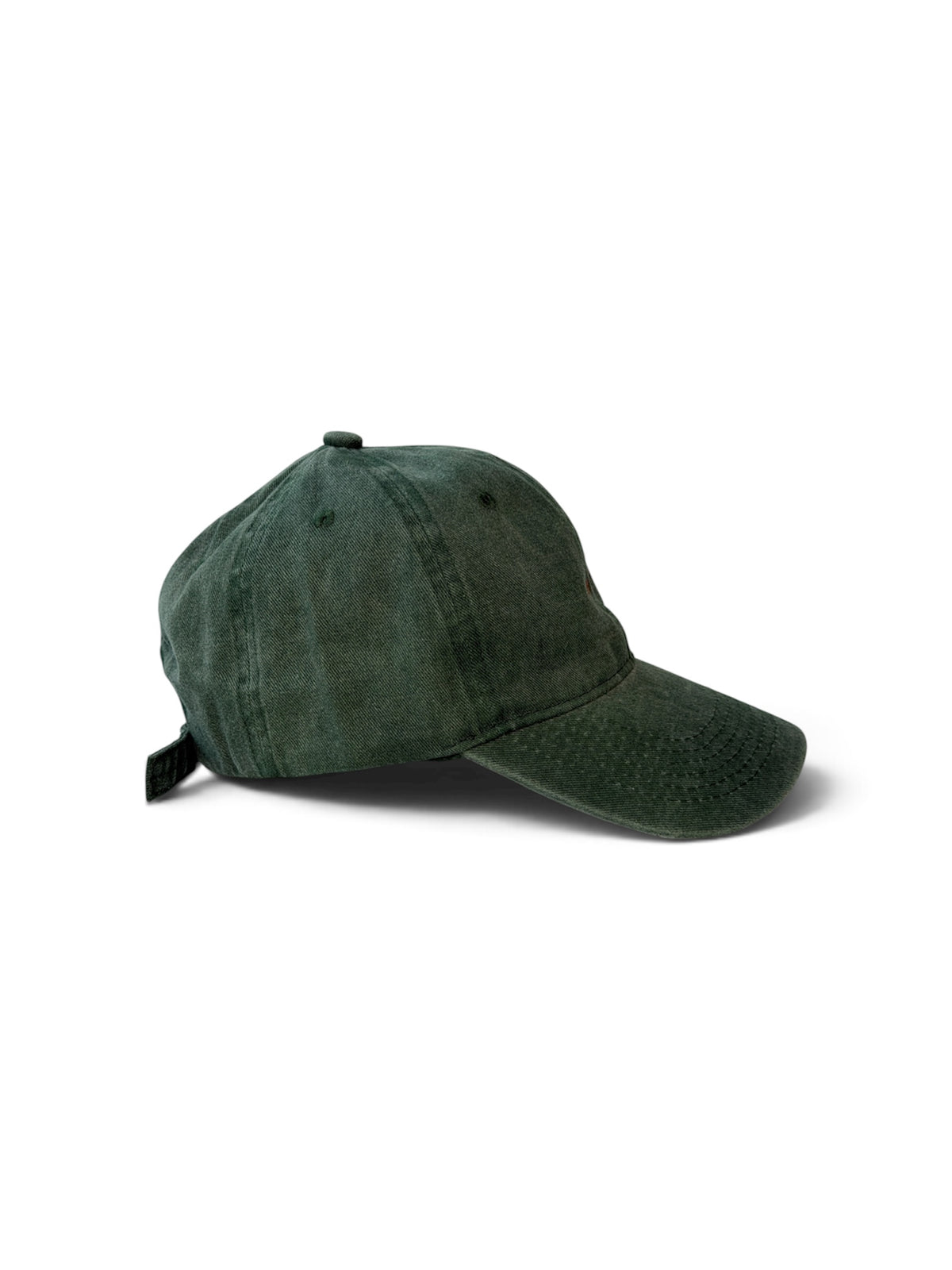 adventure Washed Cotton Cap — Green and Orange — photo 4