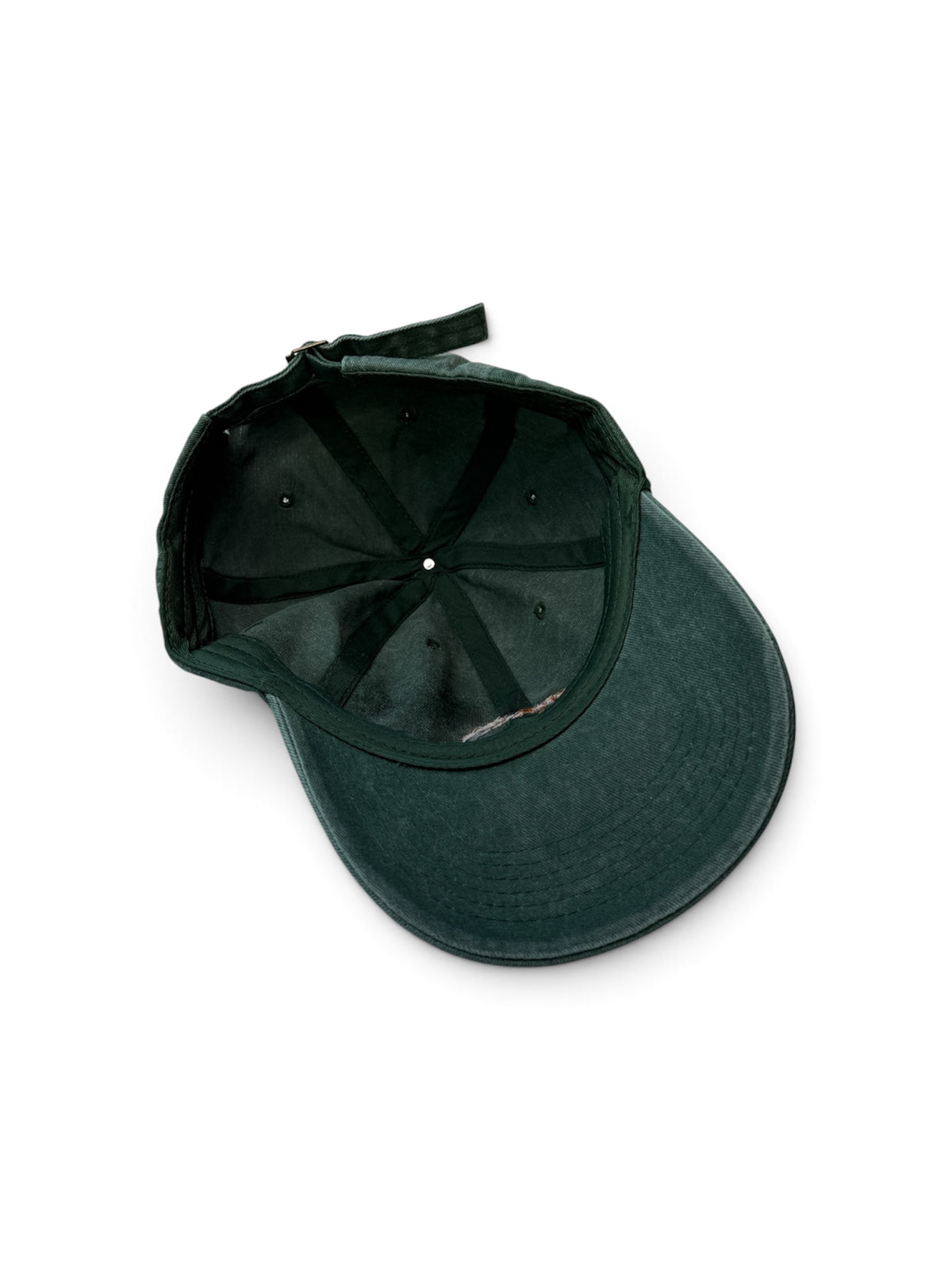 adventure Washed Cotton Cap — Green and Orange — photo 7
