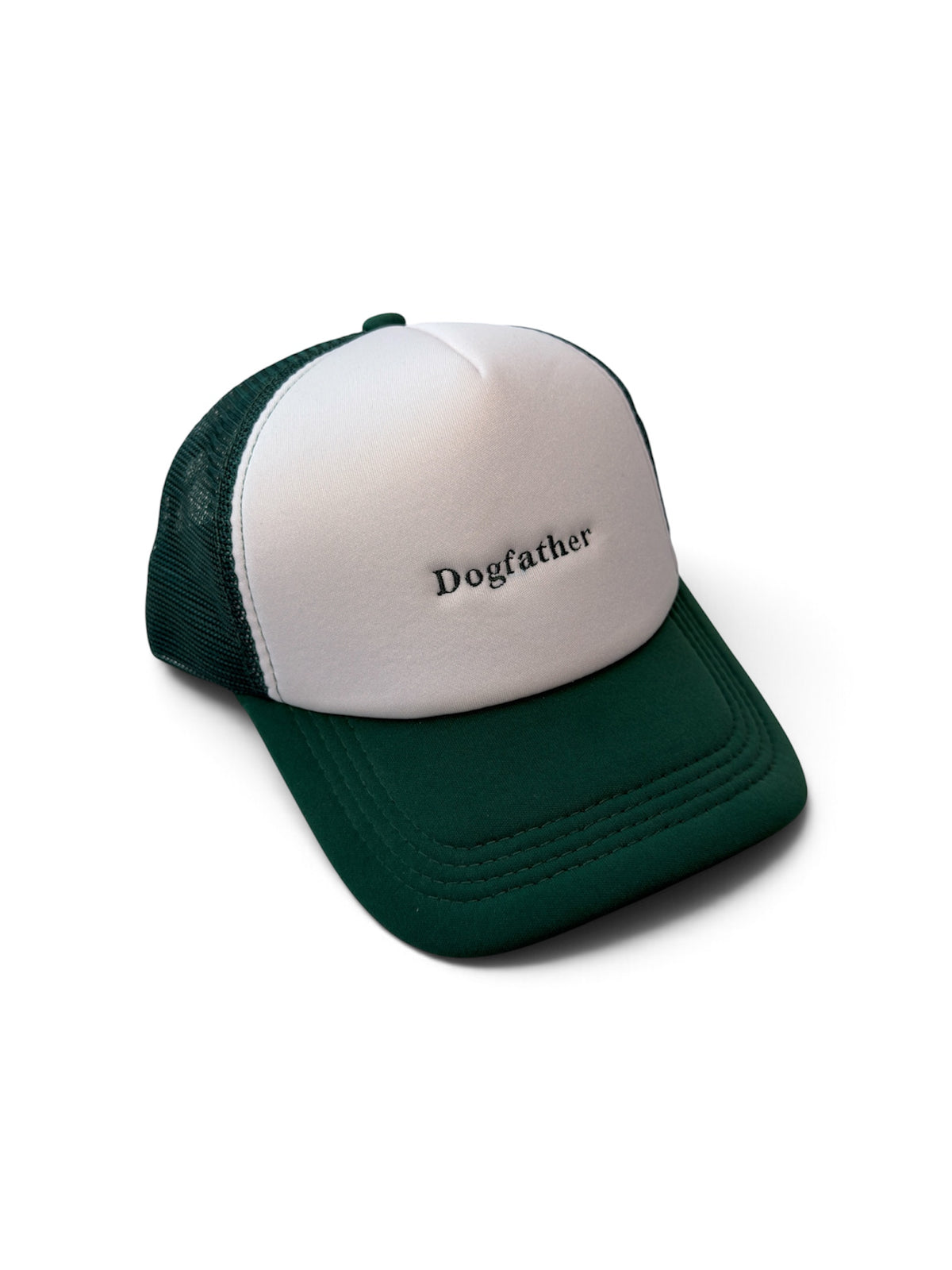 Dogfather Trucker Cap — Green and White — photo 3