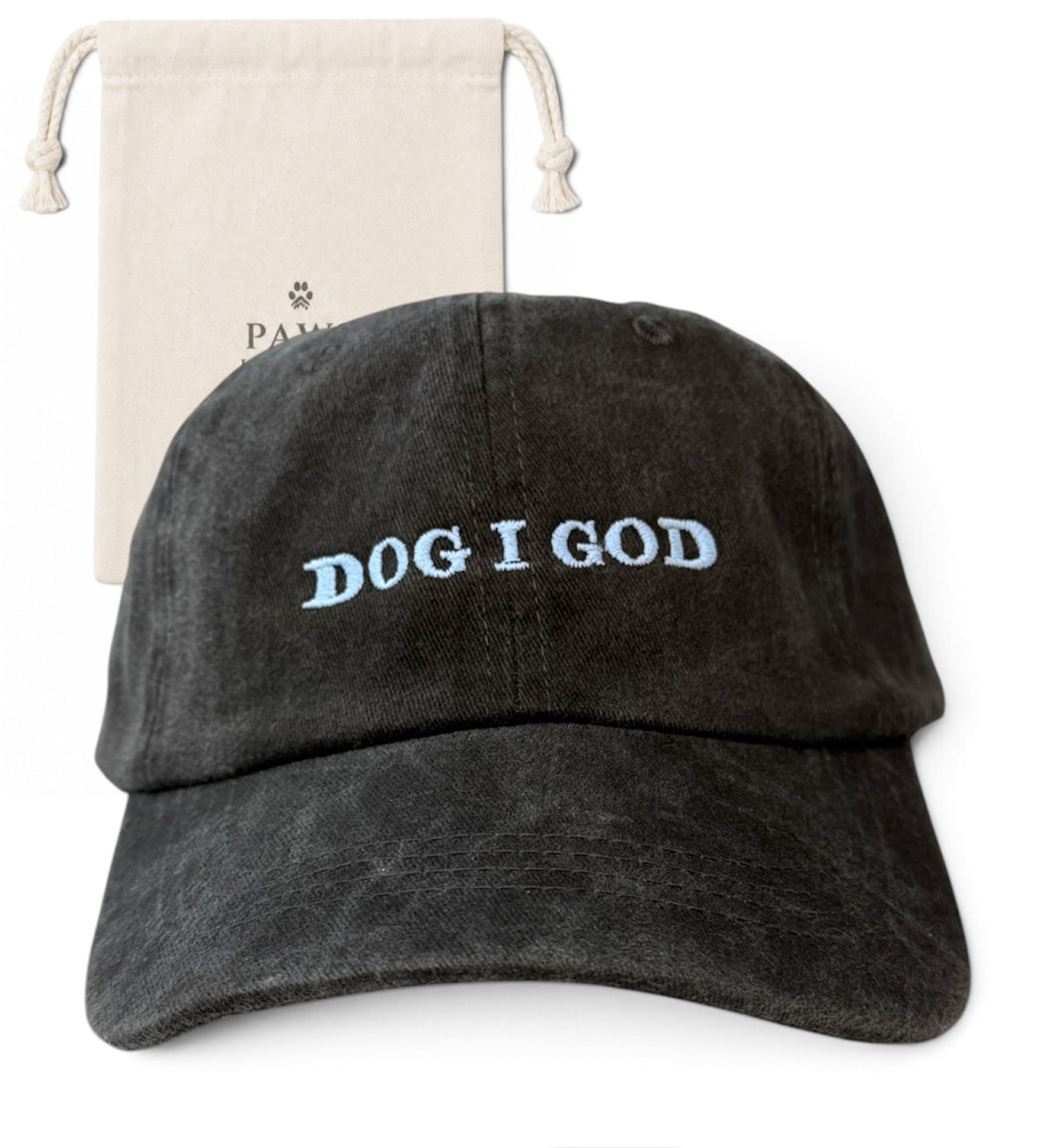 DOGGOD Washed Cotton Cap — Black and Blue by Paws Impérial
