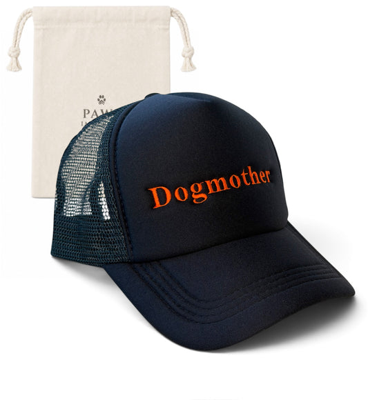 Dogmother Trucker Cap — Blue and Orange by Paws Impérial