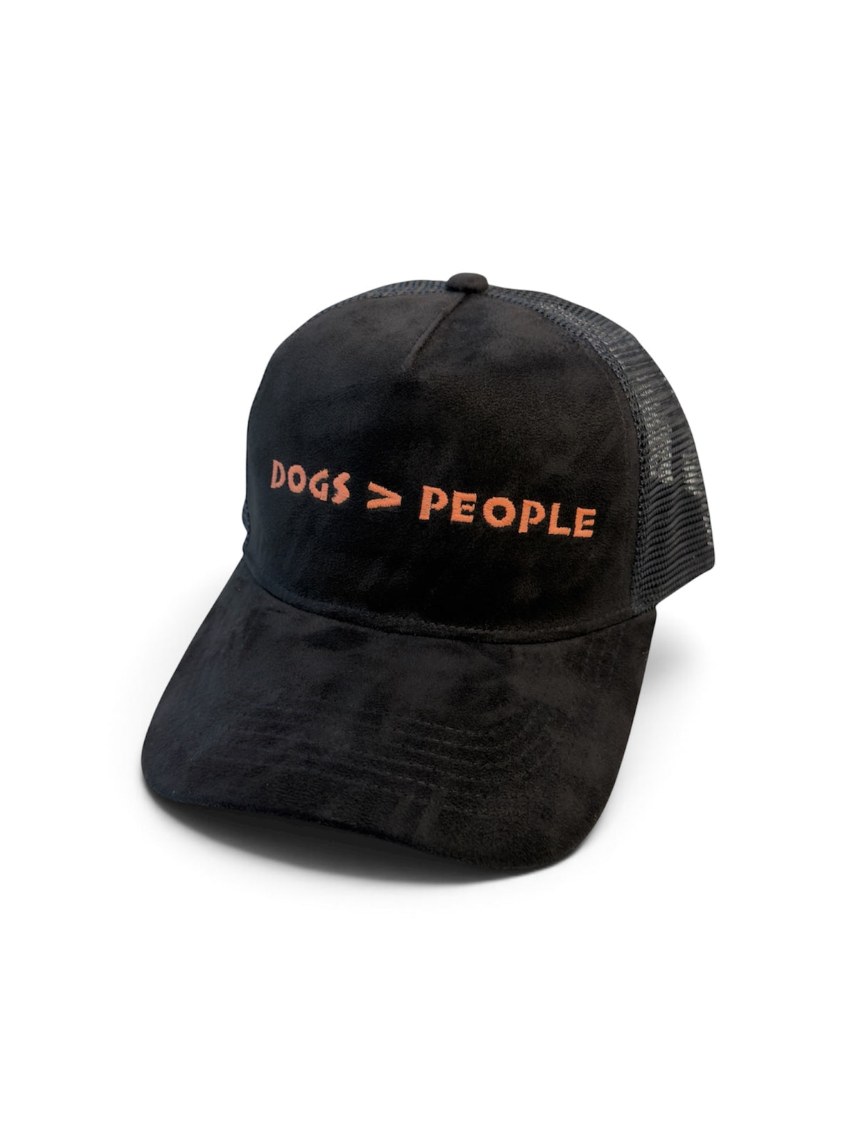 DOG>PERSON Suede Mesh Cap — Black and Orange — photo 5