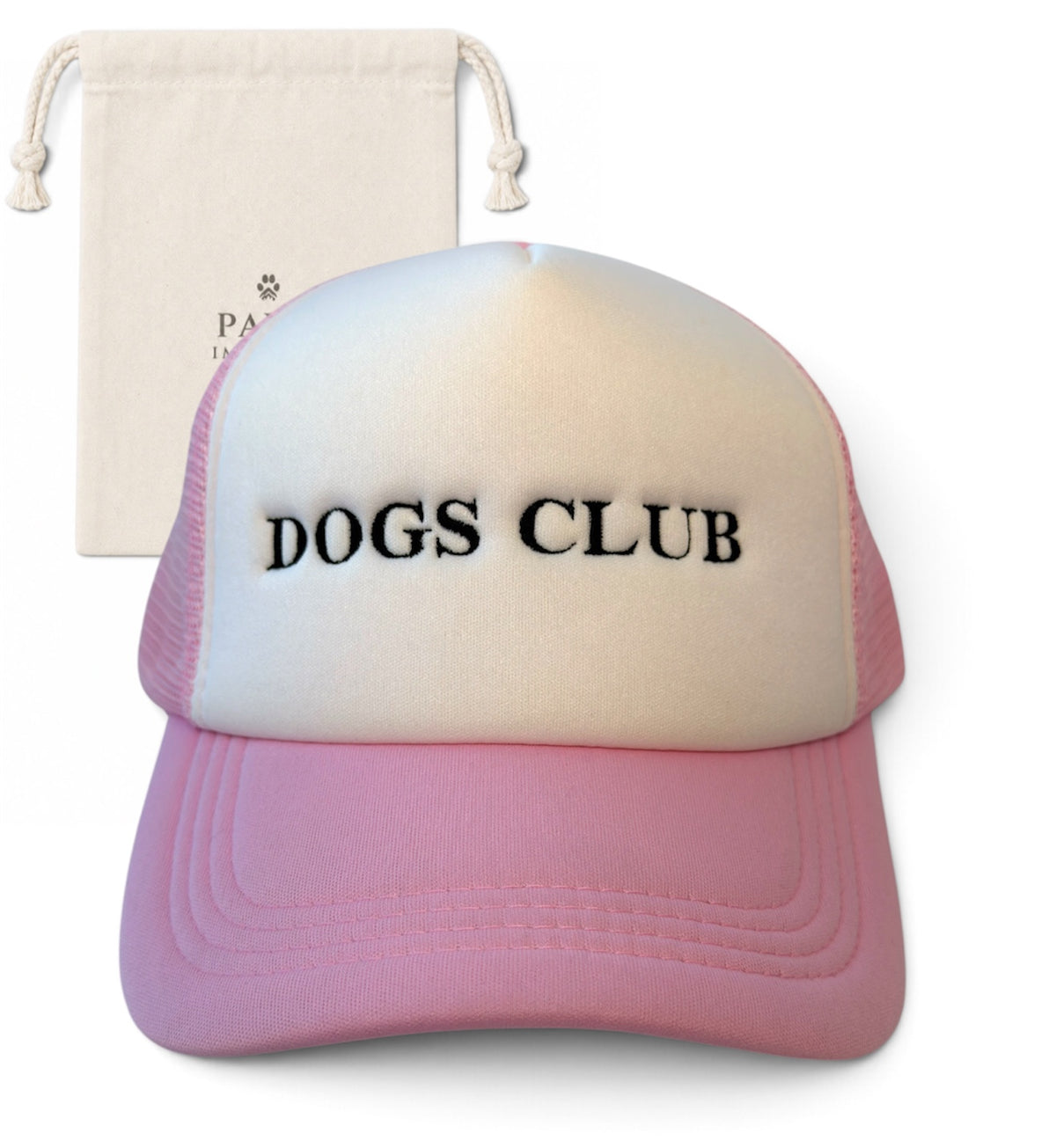 DOGS CLUB Trucker Cap — Pink and Black by Paws Impérial