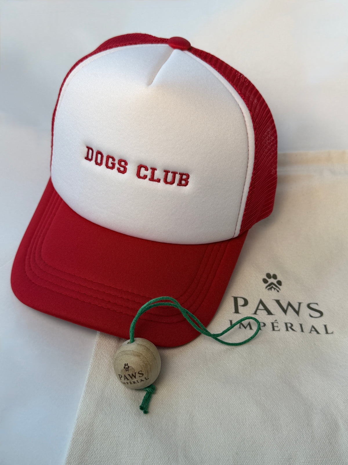 DOGS CLUB Trucker Cap — Red — photo 1
