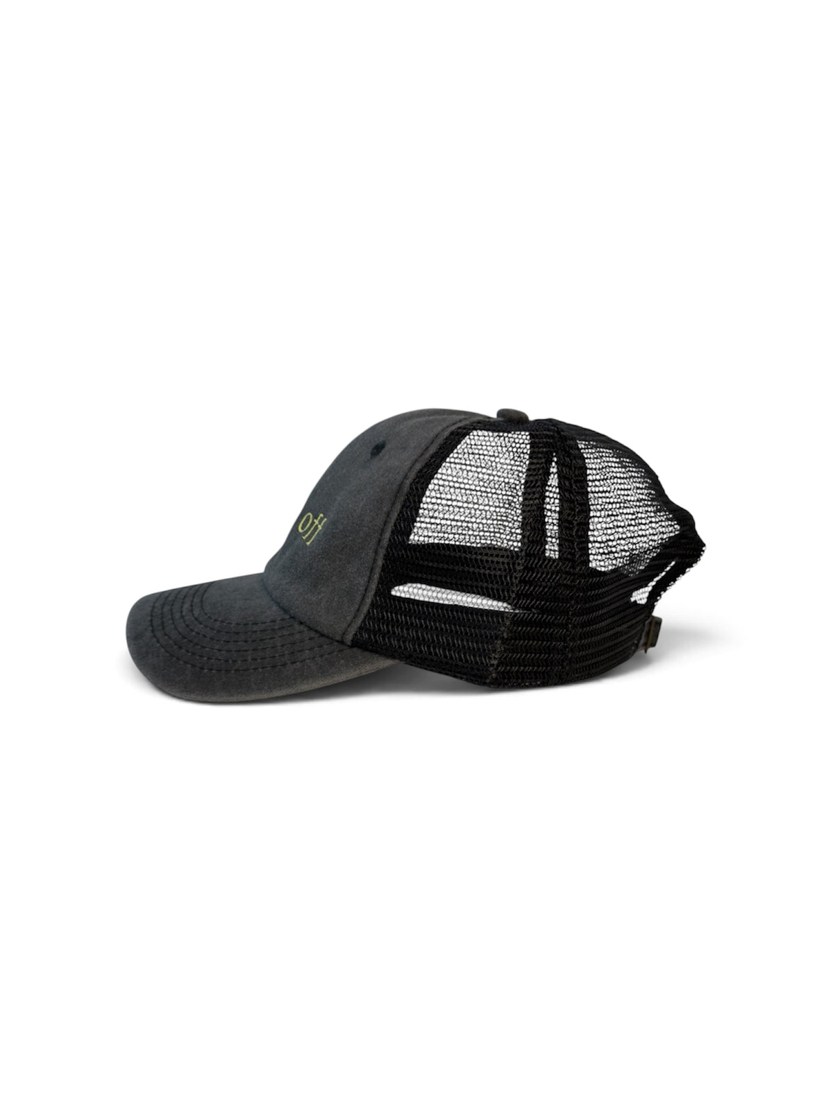 finally off Washed Mesh Cap — Black and Yellow — photo 4