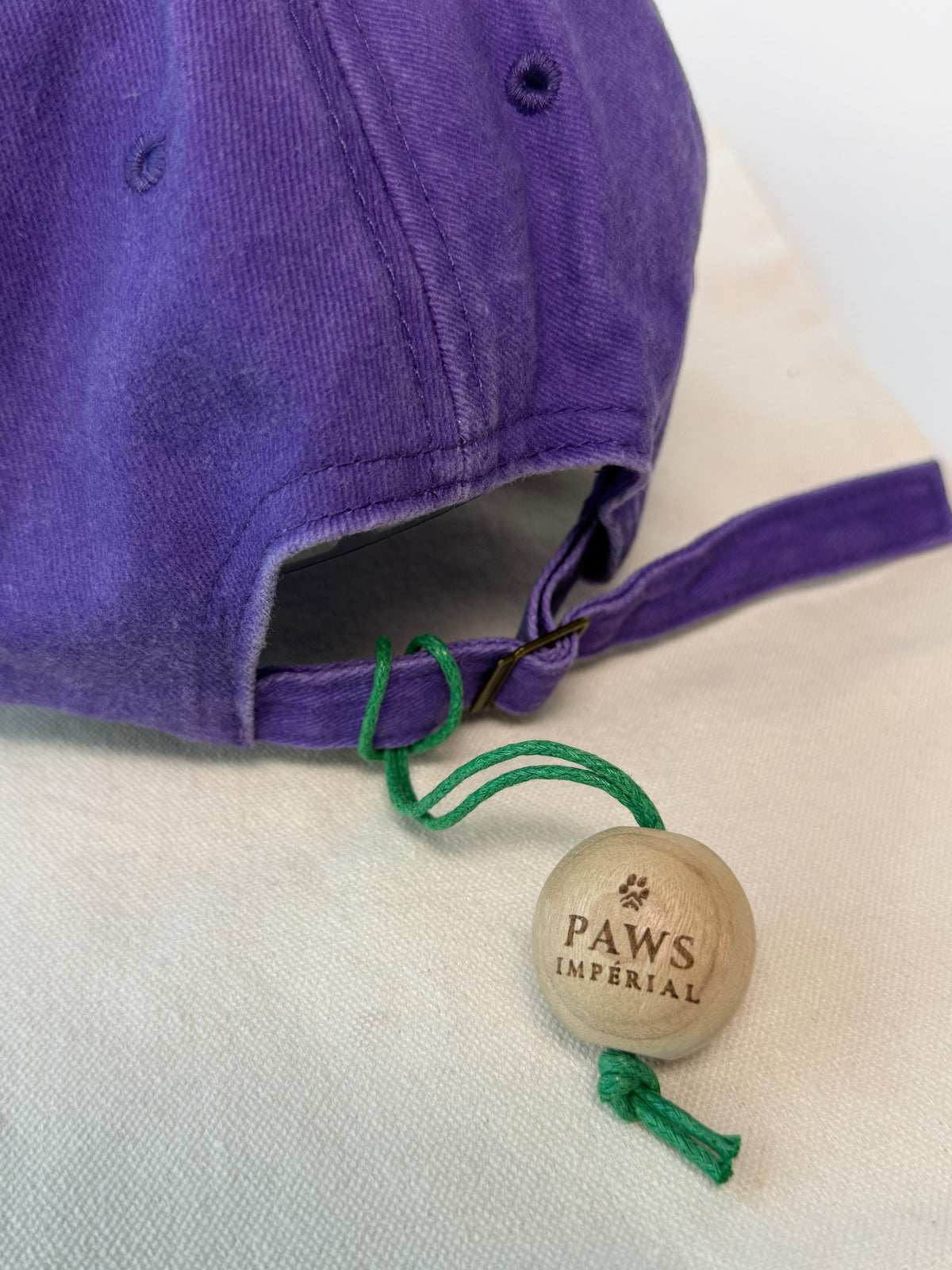 illegally cute Washed Cotton Cap — Purple and Grey — photo 2