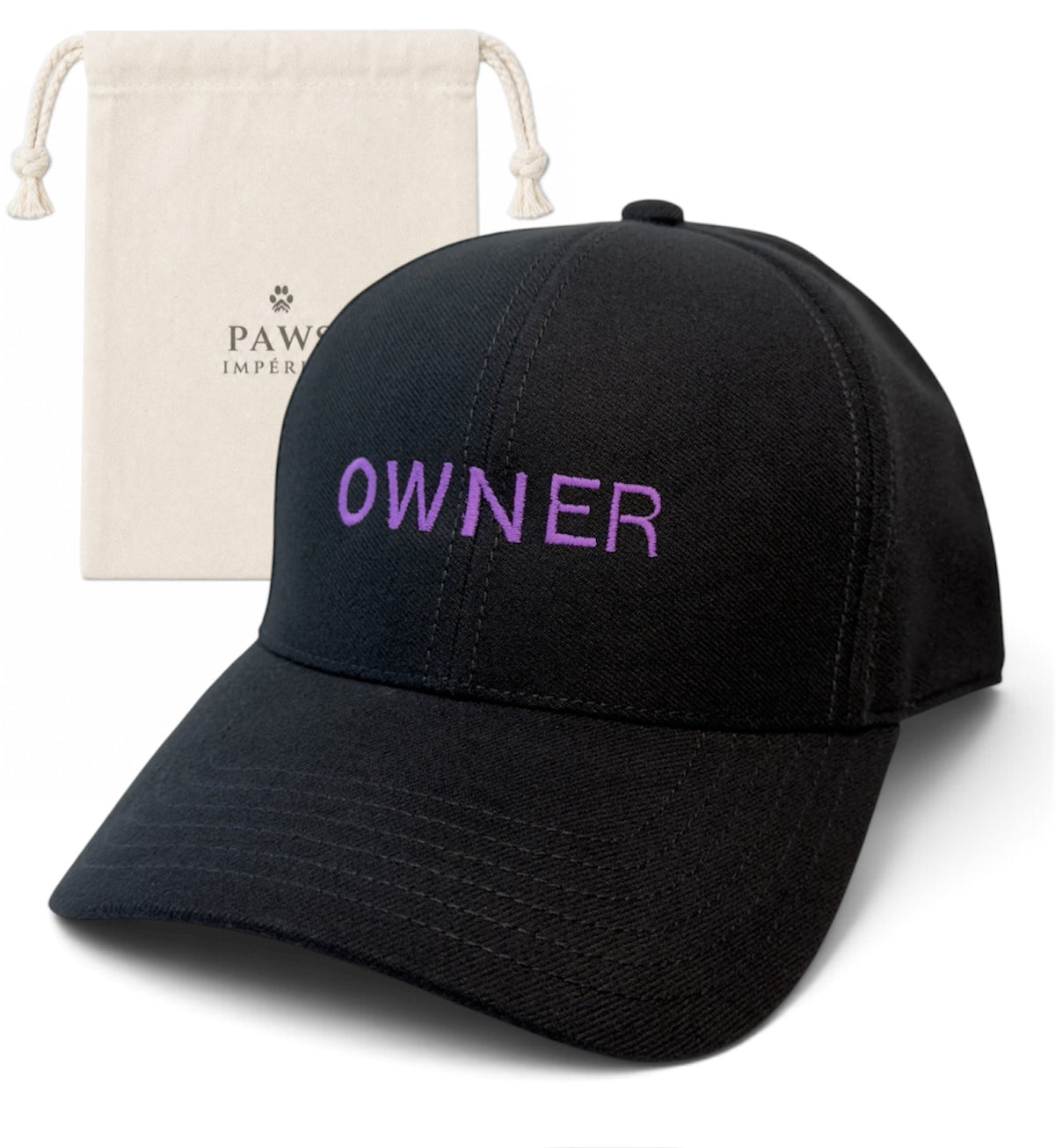 OWNER Brushed Cap in black by Paws Impérial