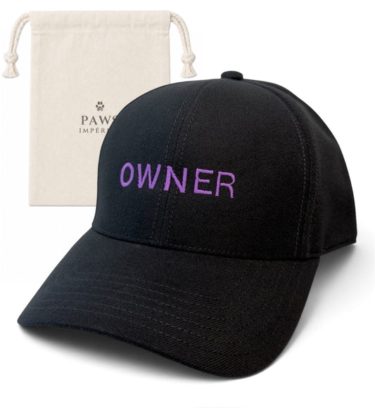 OWNER Brushed Cap in black by Paws Impérial