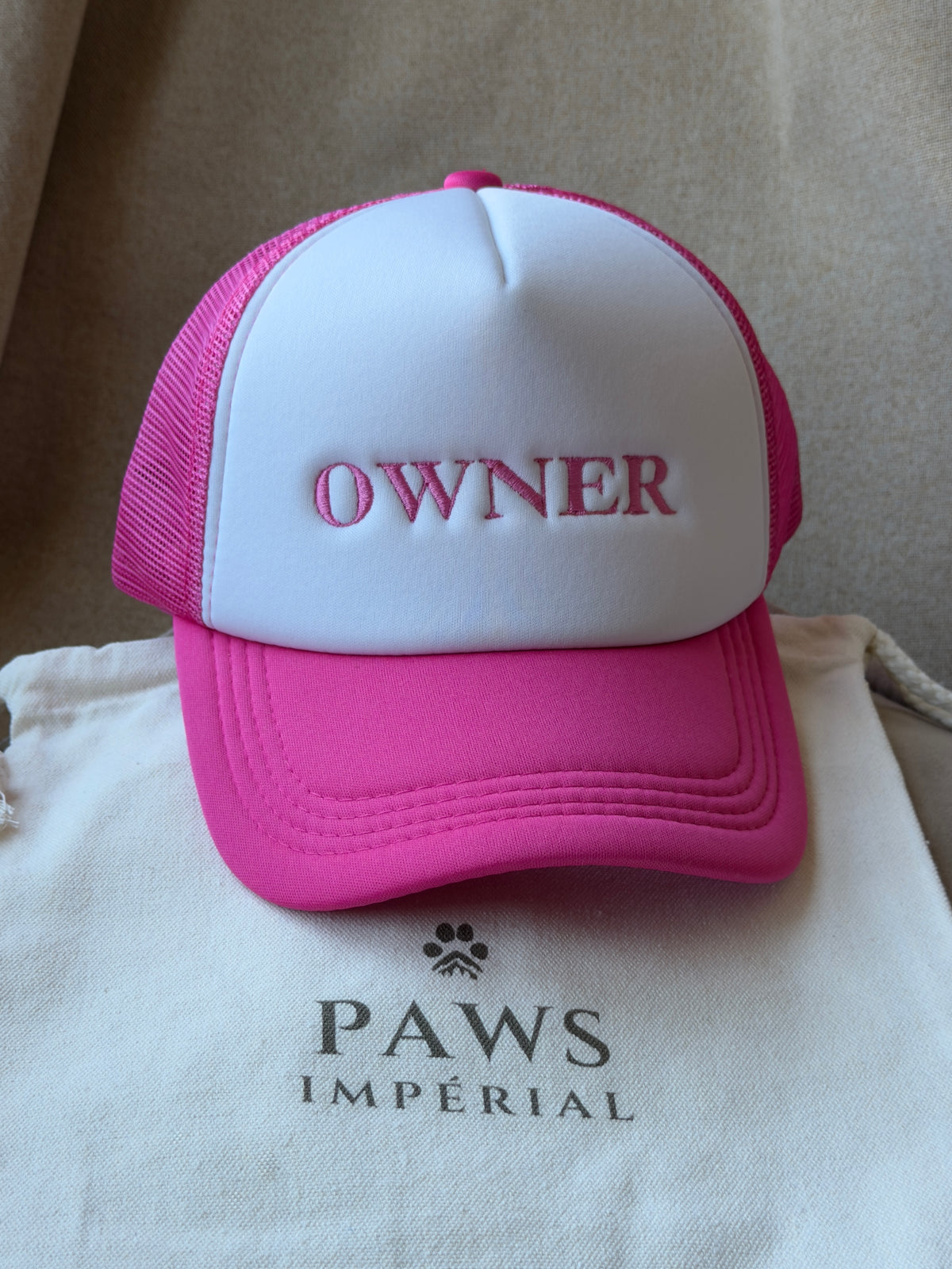 Owner Trucker Cap — Pink — photo 1