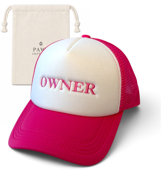 Owner Trucker Cap — Pink by Paws Impérial