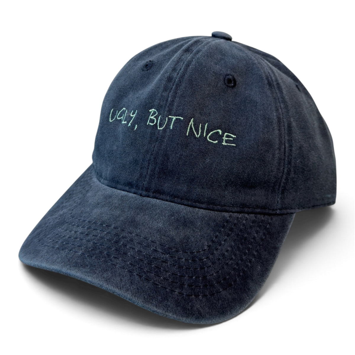 UGLY BUT NICE Washed Cotton Cap — Dark and Blue — photo 4