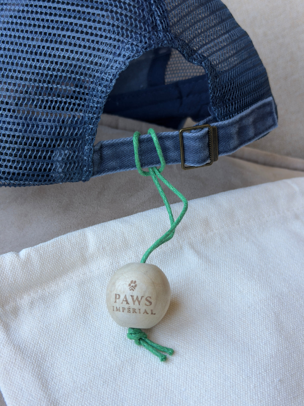 WE OUTSIDE Washed Mesh Cap — Blue and Pink — photo 2