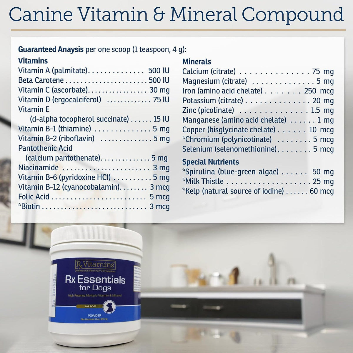 Rx Vitamins Essentials for Dogs, 8 oz