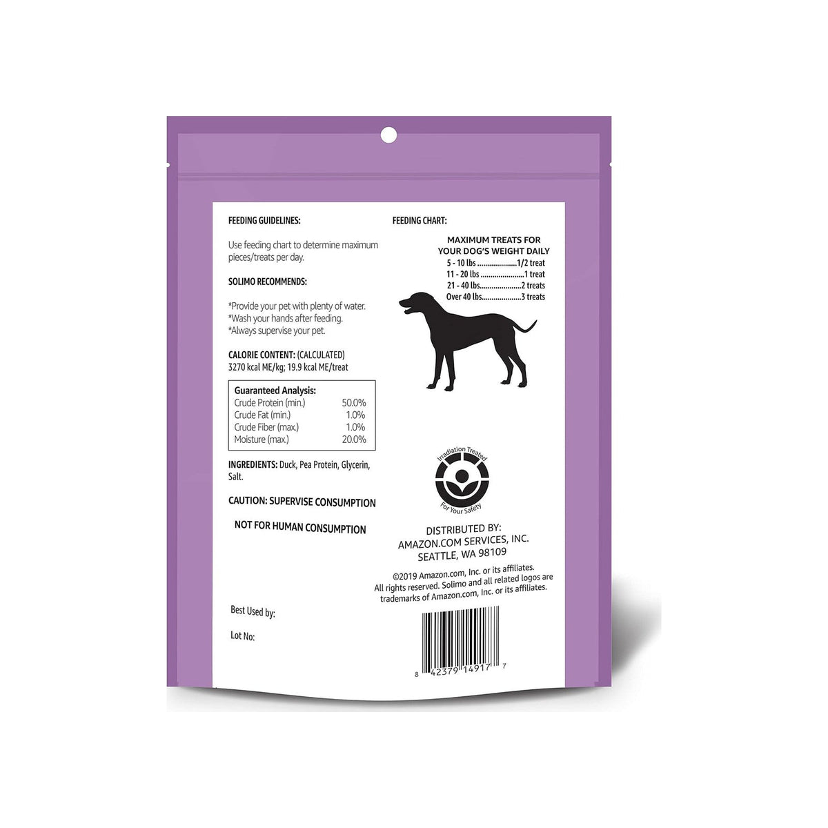 Solimo Duck Jerky, 2 lb