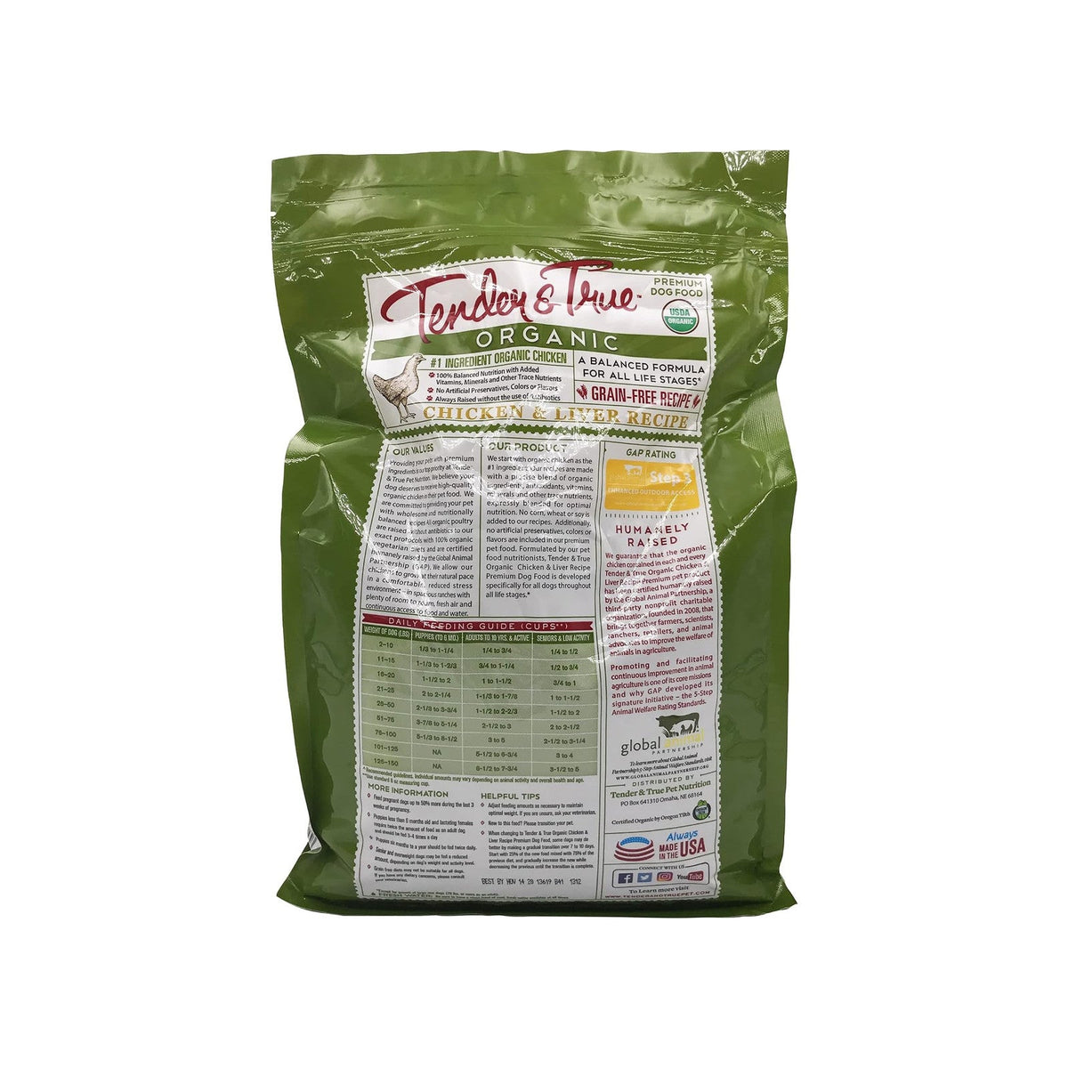 Tender and True Organic Chicken and Liver, 4 lb