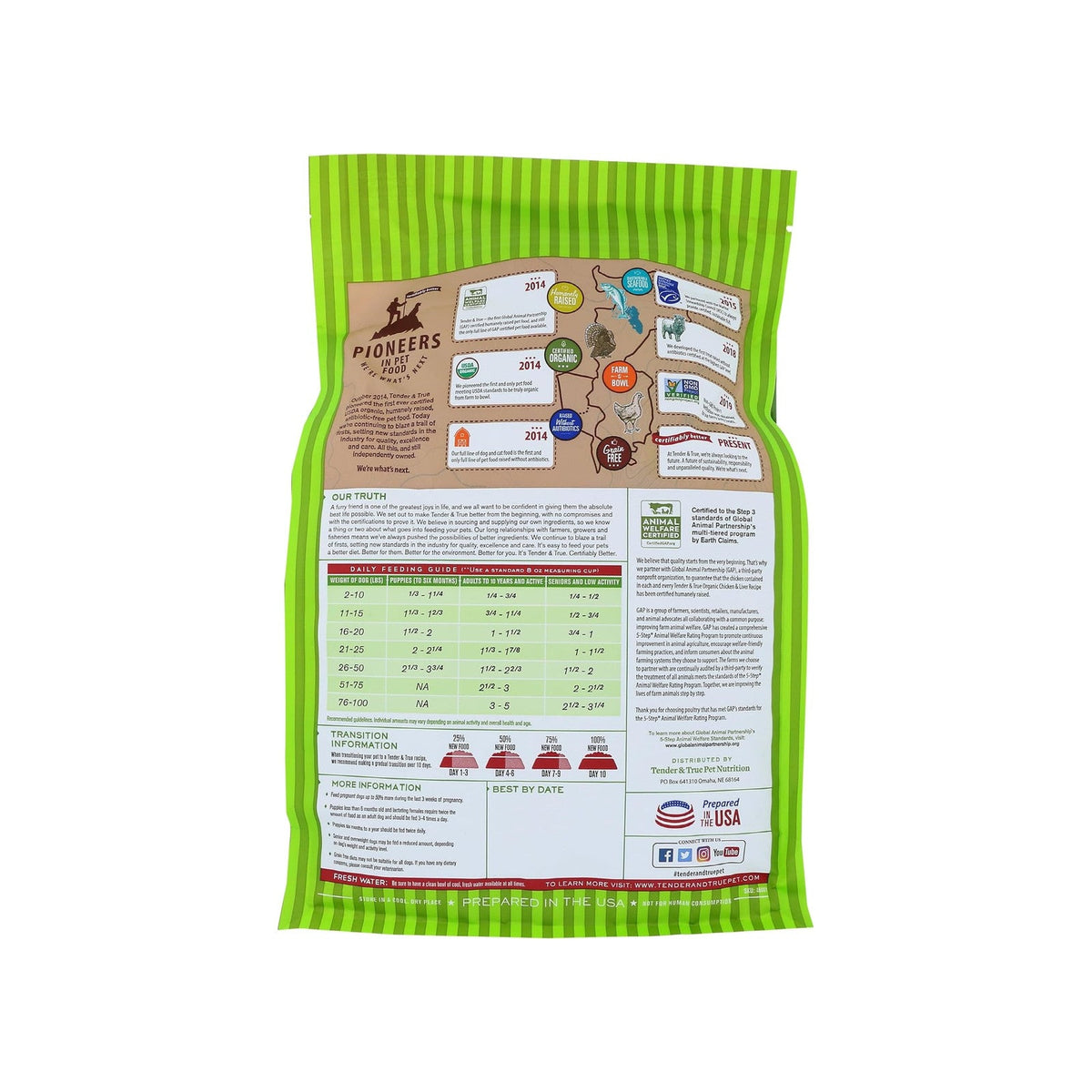 Tender and True Organic Chicken and Liver, 4 lb