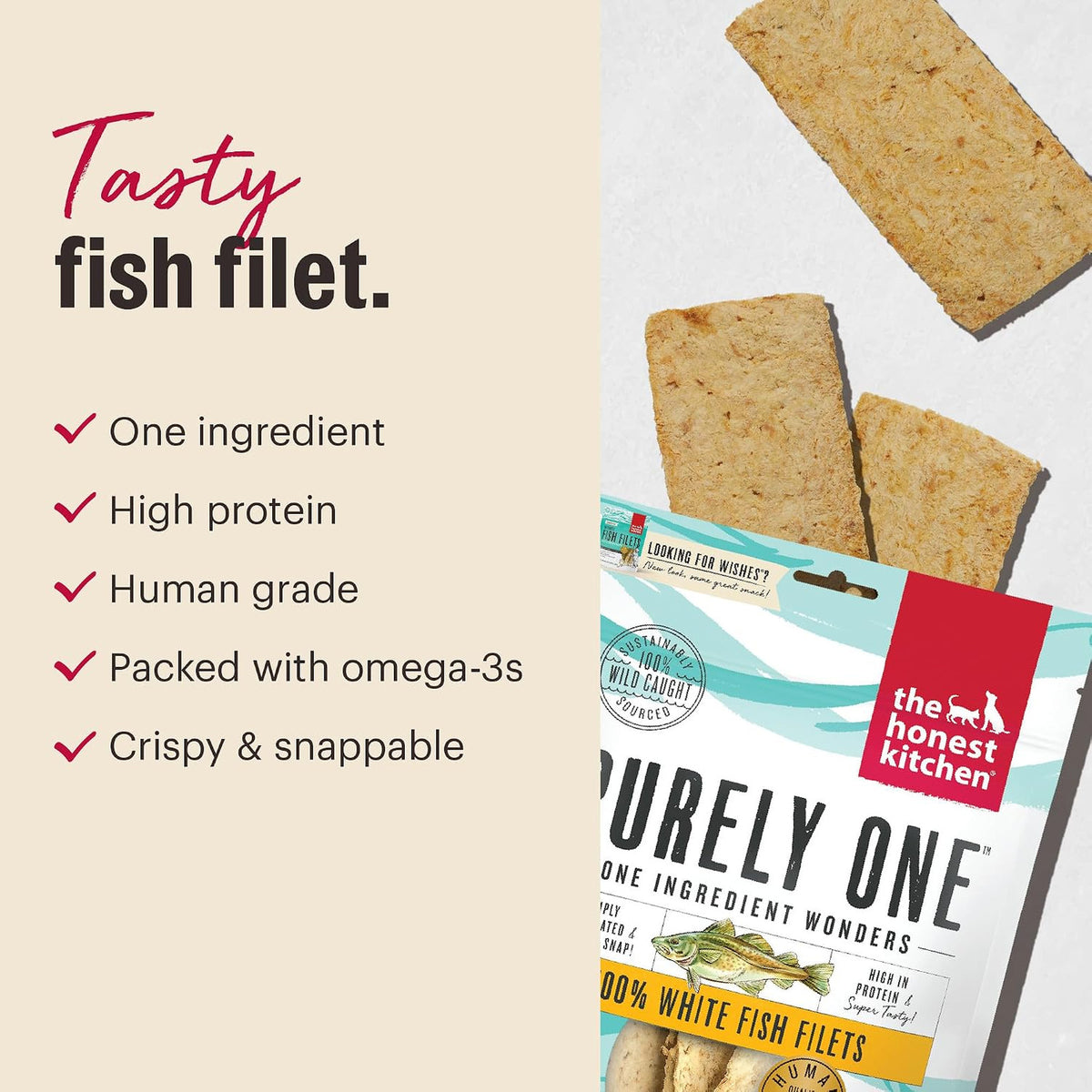 The Honest Kitchen White Fish Filets, 3 oz