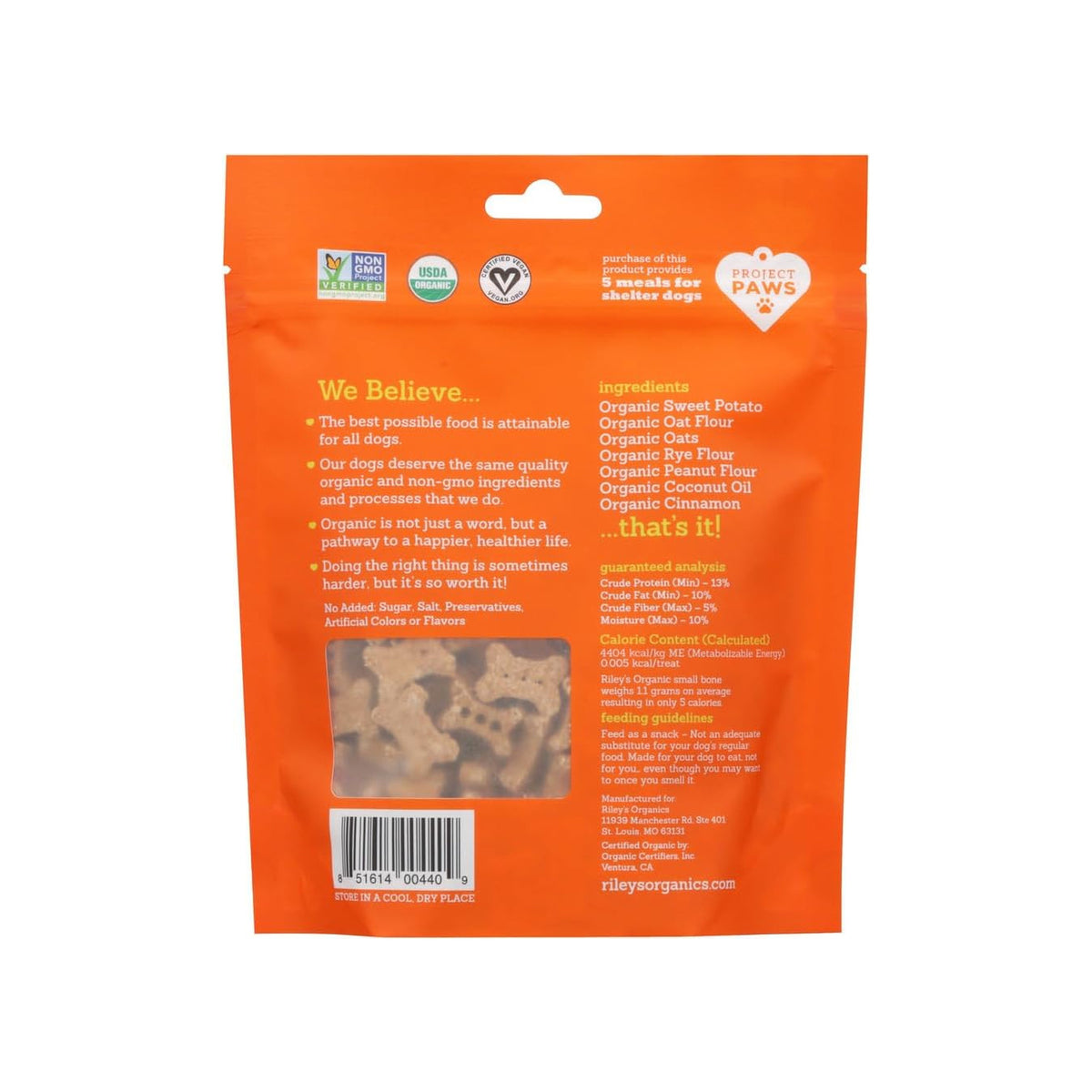 Riley's Organics Sweet Potato Biscuits, 5 oz